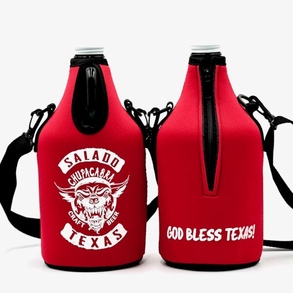 Growler Koozie with Zipper