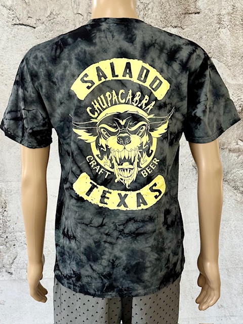 Chupacabra Craft Beer Logo T-Shirt (Black Tie-Dye) - Image 2