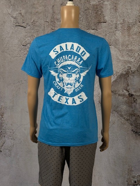 Chupacabra Craft Beer Logo T-Shirt (Blue Heather)