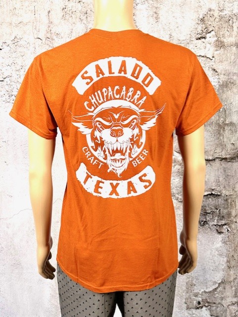 Chupacabra Craft Beer Logo T-Shirt (Orange) - Image 2