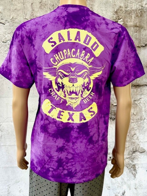 Chupacabra Craft Beer Logo T-Shirt (Purple Tie-Dye)