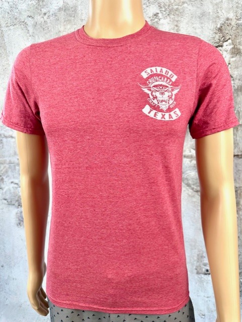 Chupacabra Craft Beer Logo T-Shirt (Red Heather) - Image 2